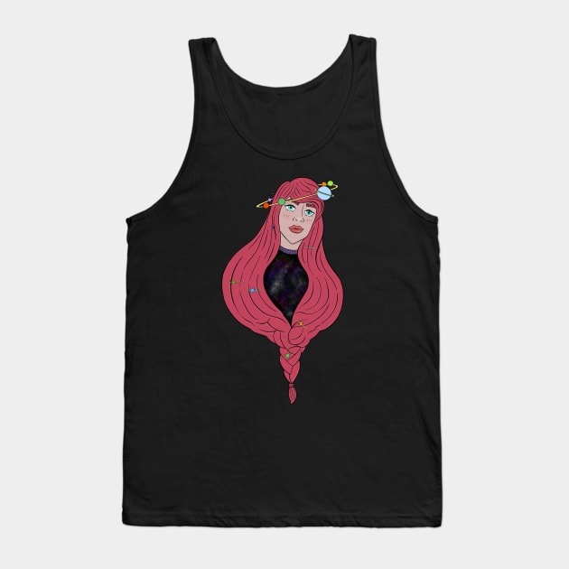 Galaxy Girl Tank Top by Creighcreigh